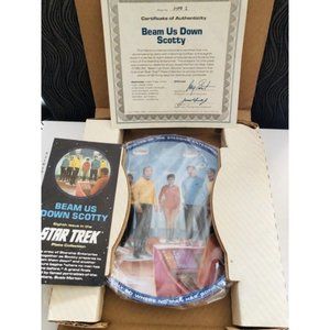 Star Trek "Beam Us Down Scotty" Plate Hamilton Collection -1983 Collectible